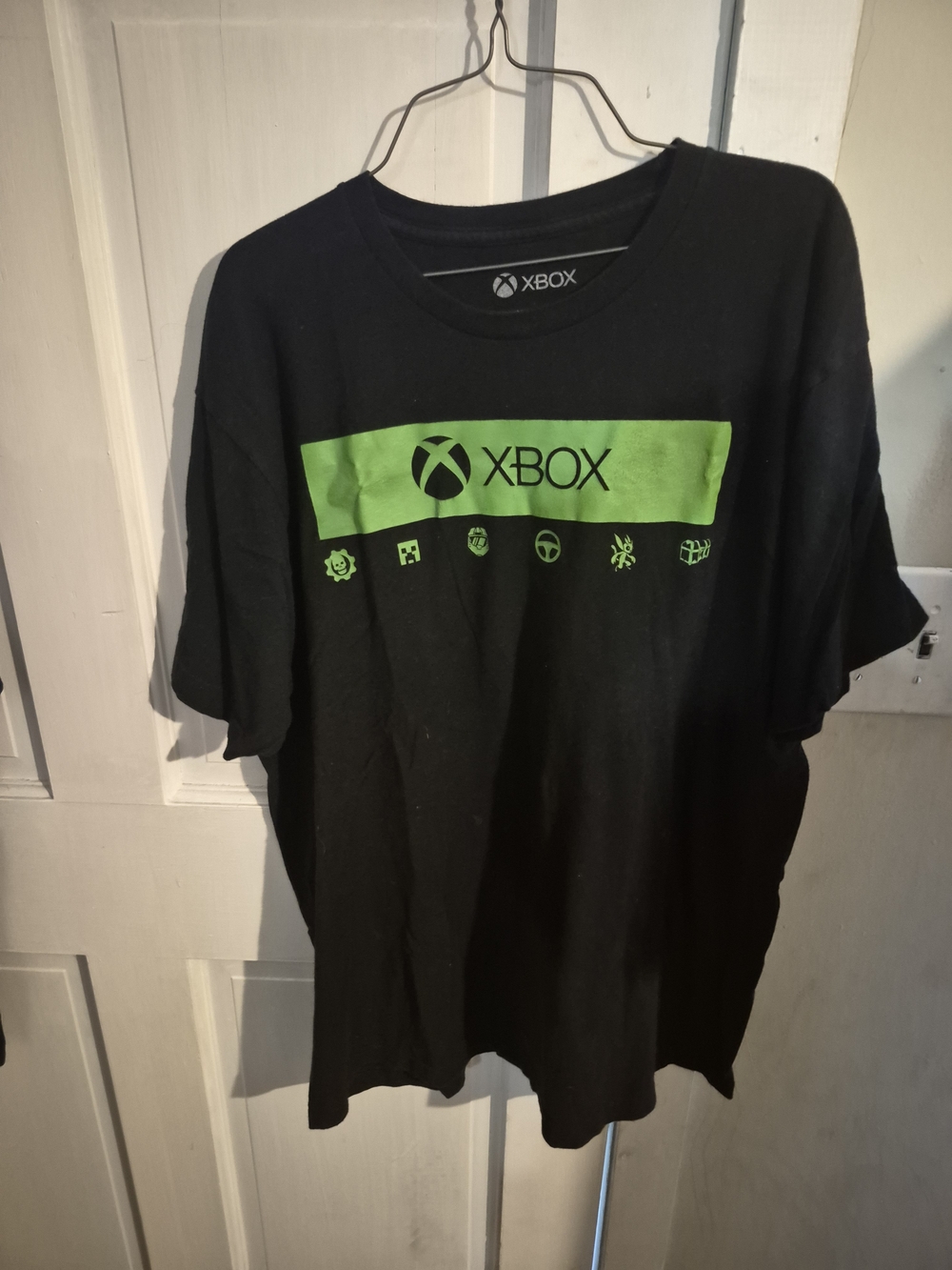 Ripple Junction Black Short-Sleeve Tee with Neon Green Xbox Print